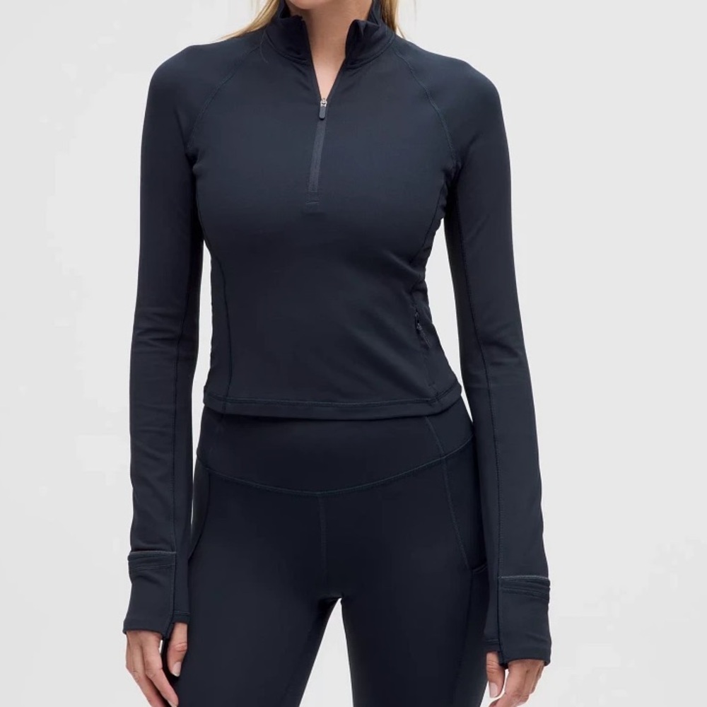 Lululemon Its Rulu Cropped Half Zip